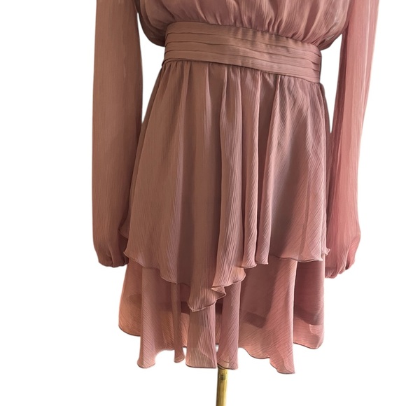 Zara Pink Ruffled Mini Dress – Size Small (NWT)‎ - Picture 2 of 11